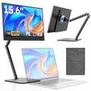 Dopesplay Portable Monitor, 15.6" FHD 1080P IPS Travel Monitor for Laptop, Foldable Magnetic Stand & Carry Case Included, USB-C Screen Extender for Laptop Mac PC Phone Xbox PS4/ 5 Switch