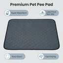 2 pcs Guinea Pig Cage Liners - Washable Guinea Pig Pee Pads, Waterproof Reusable & Anti Slip Guinea Pig Bedding Fast and Super Absorbent Pee Pad for Small Animals Rabbit Hamster Rat
