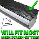 2 x 50 Count | for gutters with Perforated or mesh Gutter Guard | Clips | Hangers | to Hang Christmas Lights on gutters with Gutter Guard in Place | Clip | Made in USA