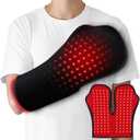 Red-Light-Therapy-for-Hands,2025 Upgraded 4 Modes Infrared Light Therapy for Finger Wrist Pain Relief,150 Dual Wavelength LED,Consisting of Adjustable Power and Time Controller,16.5 * 7.8IN