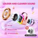Kinglucky Mini Karaoke Machine for Kids, Top Birthday Gift Pick for Girls Ages 3, 4, 5, 6, 7, 8, 9, 10, 11, 12 Years Old, Kids' Personal Video Players Accessories with 2 Mics Singing Present Toy, Pink