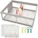 71 * 59 inch Baby Playpen with Mat,Playpen for Babies and Toddlers, Large Play Pen for Kids, Play Pen for Babies and Toddlers