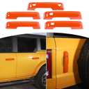 for Bronco Door Handle Cover Trim Fit for Ford Bronco 2021 up Orange Exterior Accessories 5pcs
