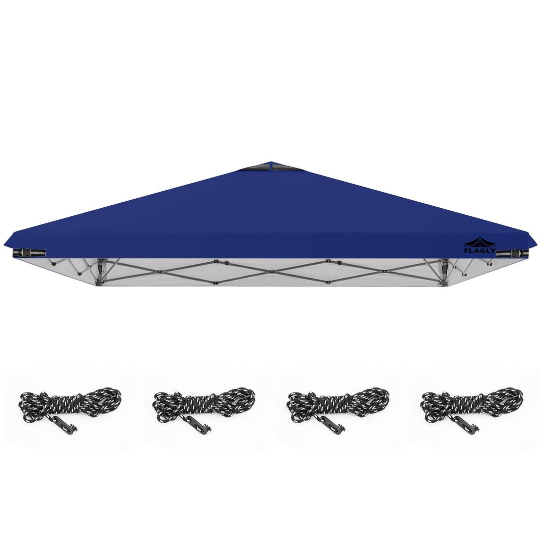 8x8ft Replacement Canopy Top with Air Vent, Waterproof & UV Protection Canopy Tent Top Cover for Straight Leg Canopy Frame - for Outdoor, Patio, Event, Trade Show (Blue, 8x8ft)