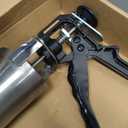 Mortar Pointing Grouting Gun,Cement Caulking Gun Mortar Grouting Tool,Stainless Steel Hand Caulk Gun 2 Nozzles Cement Spray Applicator Tool