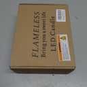 Aignis Flickering Flameless Candles Battery Operated Candles LED Candles with Remote Timer for Home/Wedding/Birthday/Holiday Decor, Grey 3D Flame Set of 3 (D3 xH4 5" 6")