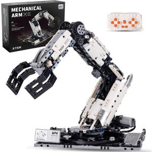 UNCLE BRICK Mechanical Technical Arm Building Blocks Set,Toy Set with Remote Control and 8-Way Control,STEM Educational Toys,Set for Boys and Girls 8-14,Technic Robotic Arm Set for Adult(1029Pcs), 11.7 inches x 15.78 inches x 15.78 inches