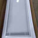 Pushglossy 22 x 64 Entry Door Glass Insert White Add On Blinds for Raised Frame Doors Exterior Front Door Window Inserts Replacement Kit for Home Improvement