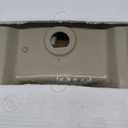 Wall Hung Bathroom Vessel Sink, QISHKA 12.5" X 11.5" Semi-Oval Floating Ceramic Wash Hand Basin White Wall Mount Vanity Sink for Small Bathroom and Small Cloakroom