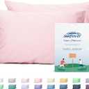 Sunflower King Pillowcases Set of 2, 100% Cotton King Pillow Cases 2, 2040 inches Dark Pink, Soft and Breathable