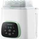 Momcozy KleanPal Pro All-in-One Bottle Washer, Sterilizer & Dryer - White | 9 Cleaning Modes Baby Bottle Washer for Bottles, Pump Parts & Baby Essentials, Time-Saving & Hands-Free, 26 Spray Jets
