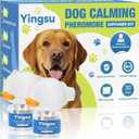 Dog Calming Diffuser, 4 in 1 Puppy Pheromones Calming Diffuser, Relaxing Pheromone for Dogs Relief Stress Anxiety Reduce Aggression Barking, Help Train Dog to Pee, 2 Diffuser 2 Refill(48ml)