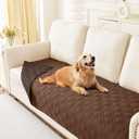hyha Waterproof Dog Bed Blanket, Soft Pet Blankets, Waterproof Couch Cover for Dogs, Reversible Sofa Covers Washable for Furniture (30x70 Inch, Chocolate/Brown)