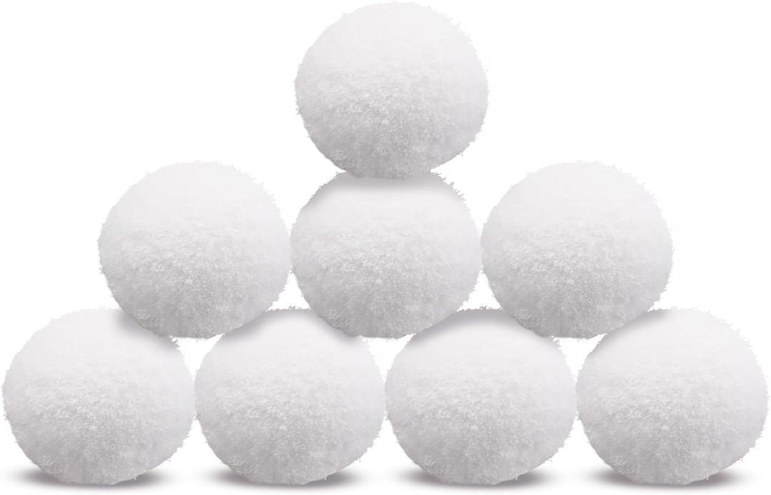 8 Pack Hot Tub Scum Absorber Pool Surface Cleaner Reusable 3-inch Foam Ball Absorbs Oils, Lotions Makeup Prevents Scum Lines & Filter Clogs