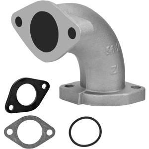 HIAORS 26mm Intake Manifold Compatible with 110cc Lifan 125cc Engine VM22 Carburetor XR50 CRF70 TaoTao 140cc KLX SSR Apollo Zongshen YX 150cc Motorcycle Pit Dirt Bike Parts 56-2 Inlet Gasket Silver