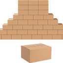 EdenseeLake 40 Pack 8x6x4 inches Shipping Boxes Small Cardboard Boxes for Packing, Moving, Mailing, Brown