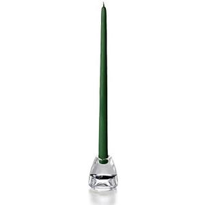 yummi Hunter Green Taper Candles -15 inch - 12 per Pack