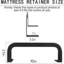 Mattress Retainer Bar Bracket Holder(H3.5) 8Pcs - Keeps Mattresses from Sliding, Suitable for Platform Beds, Adjustable Beds, RV Mattresses, 3.5In-8Pcs