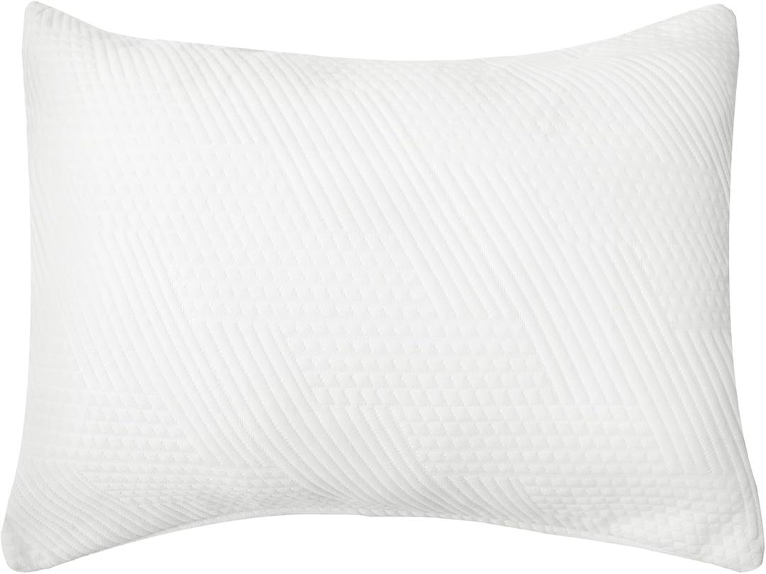 Shatex Pillowcase for Hair and Skin, 1 Pack King Size Pillow Case 100% Viscose Made from Bamboo - Soft, Breathable & Wrinkle-Free - White Cooling Pillow Cover with Hidden Zipper, 20x34 Inches