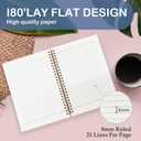 SNNDER Inspirational Butterfly Notebook Journal, Be Patient with Yourself Therapy Mental Health Journal for Women, Encouragement Gifts for Women, Hardcover Spiral Notebooks 5.5x8.3 Inch