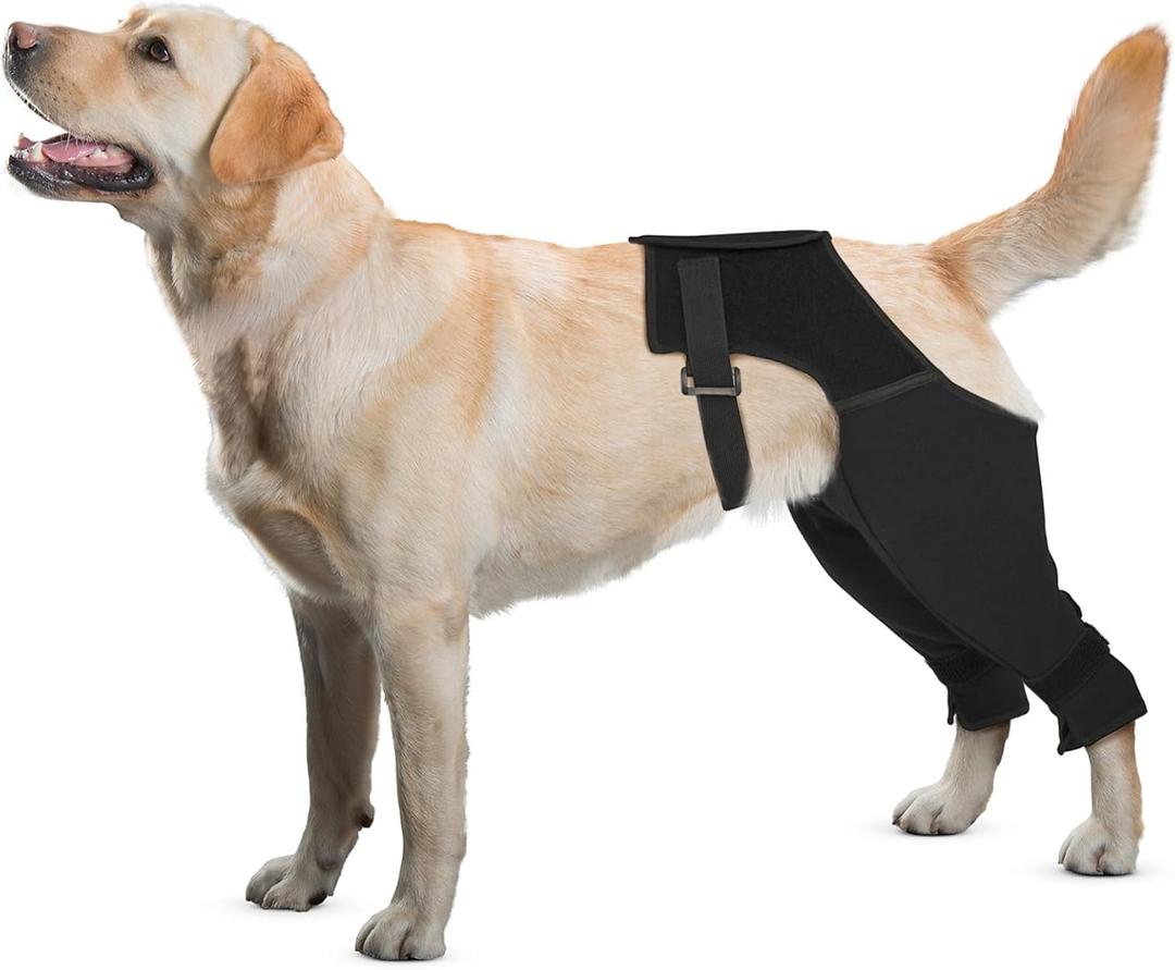 Dog Recovery Sleeve Rear Leg with a Back Buckle for Wound Protection and Stop Licking, Recovery Dog Pants for Wound ACL TPLO After Surgery,Cone Alternative Protective Sleeve