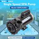 SPA Pump, Single Speed SPA Hot Tub Pump - 56 Frame LX SPA Pump Motor 4HP, 220-240V, 2" Port (Model: 56WUA400-I)