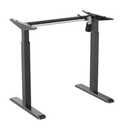 S03-22DE | Single Motor Electric Sit-Stand Desk Frame | 80kg | Matte Black