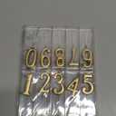 Beanlieve 10-Pieces Numeral Birthday Candles - Cake Numeric Candles Number 0 1 2 3 4 5 6 7 8 9,Used for Cake Decoration on Birthday Parties and Wedding Anniversary Celebrations(Champagne Gold)