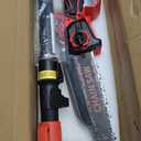 2-IN-1 Cordless 8-Inch Pole Saw & Chainsaw for Milwaukee M18 Battery - 1200W Brushless Motor, Total Reach of Max 15.9 FT, Lightweight, 8"&6"Electric Pole Saws for Tree Trimming Pruning (Tool Only)