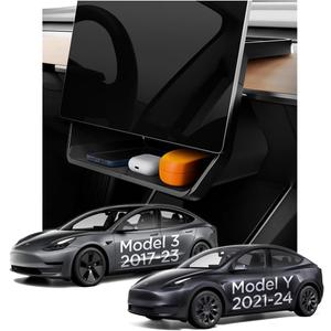 Spigen Under Screen Storage Organizer for Tesla Model Y (2020-2024) & Model 3 (2017-2023) [Not Compatible with Model Y Juniper 2025/26 & Model 3 Highland 2024/25]