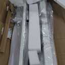 Veken 55 x 23.6 Inch Electric Standing Desk with Adjustable Height, Sit to Stand Computer Table for Study, Work or Gaming, Home Office Desk White