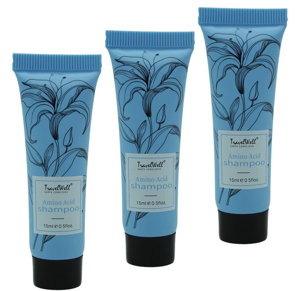 Travelwell Flower Series Hotel Travel Size Guest Bulk Shampoo 0.5 Fl Oz/15ml