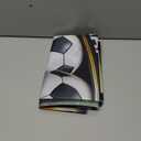 BlissYard Happy 12th Birthday Soccer Theme Party Banner Large Stadium Backdrop Decor for Twelfth Birthday Celebration Green Gold Crown Number Twelve Prop Polyester Fabric Sports Event Scene