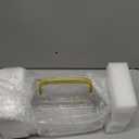 2 Quart (2 Liter 68 oz) Square Glass Pitcher with Lid and Spout, Water Pitchers with Handle for Fridge, Borosilicate Glass Carafe for Hot/Cold Drink, Large Jug for Iced Tea, Coffee, Beverage, Cold (67.6 Ounces, Gold)