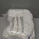 Washable Dog Bed for Small Medium Dogs - Rectangle Orthopedic Corduroy Fleece Pet Bed with Removable Cover and Nonskid Bottom, Calming Puppy Bed Soft Pet Sofa, Cream(25x21x7inchs)