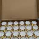 Soft Breeze 24 PCS Speckled Mercury Golden Glass Votive Candle, Unscented Gold Glass Candle, Christmas Decorations Wedding for Table Home Birthday Anniversary Candles,Golden Color