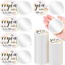 Tradder 48 Pcs 2.76 Inch Inspirational Mini Compact Mirror Bulk You Make a Difference Makeup Pocket Purse Mirror for Women Mother's Day Coworker Nurse Teacher Employee Appreciation Gift (White,Gold)