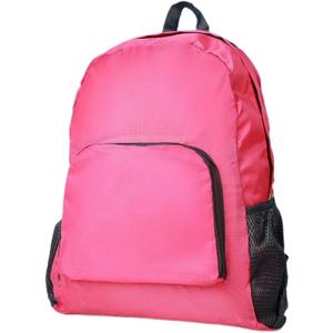 Multifunctional Backpack Outdoor Leisure Backpack Large Capacity Lightweight Waterproof Folding Travel Schoolbag, Pink 