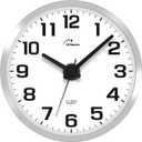 WallarGe Night Light Wall Clock for Bedroom - Silent Lighted up Wall Clock Glow in The Dark, Battery Operated Wall Clocks for Living Room/Kitchen, Easy to Read Large Digital Display, 12 Inch