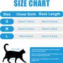 FEimaX Cat Recovery Suit for Spay Abdominal Wounds, Kitten Onesie Bodysuit with Zipper for Female and Male Cats After Surgery, Anti-Licking Pet Surgical Pajamas Long Sleeve Front Leg Prevent Shedding L