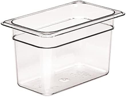 Cambro 46CW 3.9 qt Capacity, 10-7/16" Length x 6-3/8" Width x 6" Depth, Camwear Clear Polycarbonate Fourth Size Food Pan
