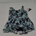 Maxine Coastal Palm Swim Dress, Size 16W