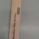 Cuddle Campus Silicone Pacifier Clip Holder with One Piece Design, Pack of 4 Soft Flexible Binky Clips with Texture for Baby Boy and Girl Set 3(6M+)