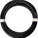 Quickun Pneumatic Tubing 1/8" Tube OD PU Polyurethane Tube Air Hose Line for Air Compressor Fitting or Fluid Transfer (Black 32.8ft) (1/8" OD-32.8ft Length)
