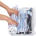 6 Compression Bags for Travel, Travel Essentials Compression Bags, Vacuum Packing Space Saver Bags for Cruise Travel Accessories (6-Travel)