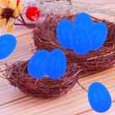Plastic Easter Eggs for Holiday Decorations and Celebrations, 30 Pcs (Blue)