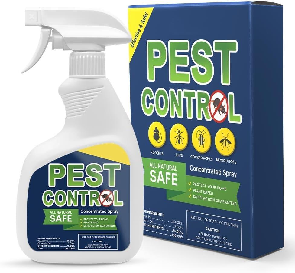 Pest Control Spray, Mouse Repellent, Peppermint Spray for Mice Repellent, Repel Rodents, Roach, Ant, Spider & Other Pest, Indoor Rat Spray Deterrent, Mice Repellent Spray, Keep Mouse Away