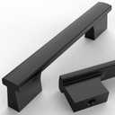 Asidrama 10 Pack 4 Inch(102mm) Matte Black Kitchen Cabinet Handles, Cabinet Pulls Kitchen Cabinet Hardware for Cupboard Drawer Pulls