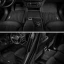 Floor Mats for Mercedes Benz GLE (2016-2018) - 3W Front and Rear 2 Rows All Weather Floor Liners Heavy Duty Custom Fit Vehicle Floor Carpet Mats Liner for Benz ML, Benz GL, Benz GLS (2017-2018), Black