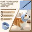 Dog Ear Muffs Dog Head Ear Warp Noise Protection (S-Head Circle(9.8"~14.9"), Blue)